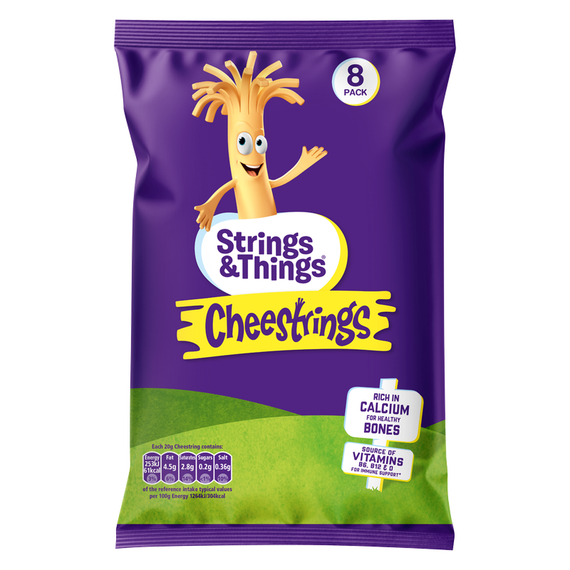 Strings & Things Cheestrings, 8 x 20g