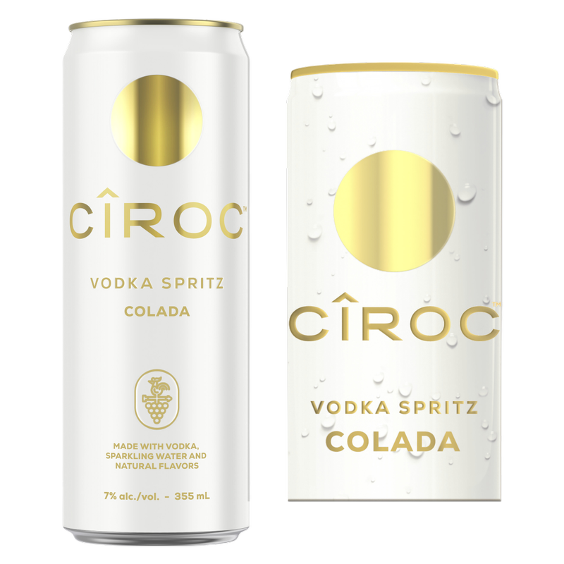 Ciroc Vodka Spritz Colada 12oz 4pk 5% ABV