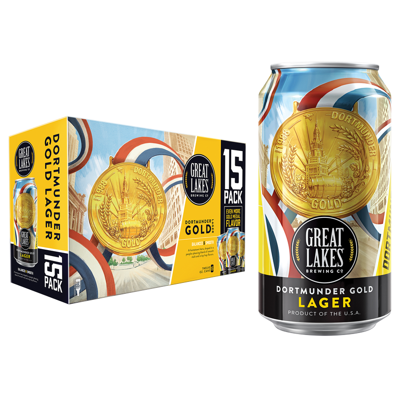 Great Lakes Dortmunder Gold Lager 15pk 12oz Can 5.8% ABV