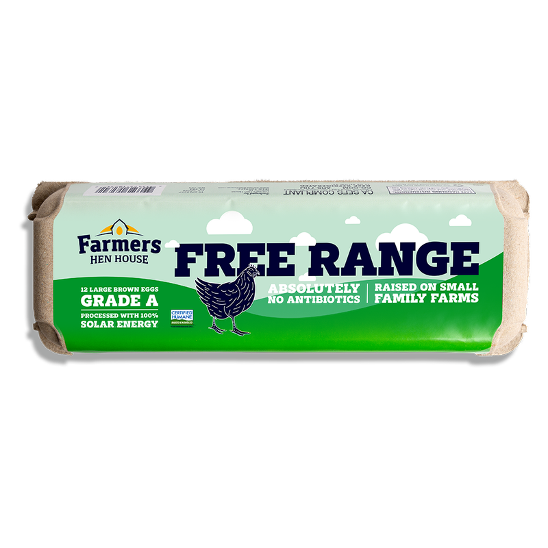 Farmers Hen House Organic Free-Range Grade A Large Brown Eggs - 12ct 