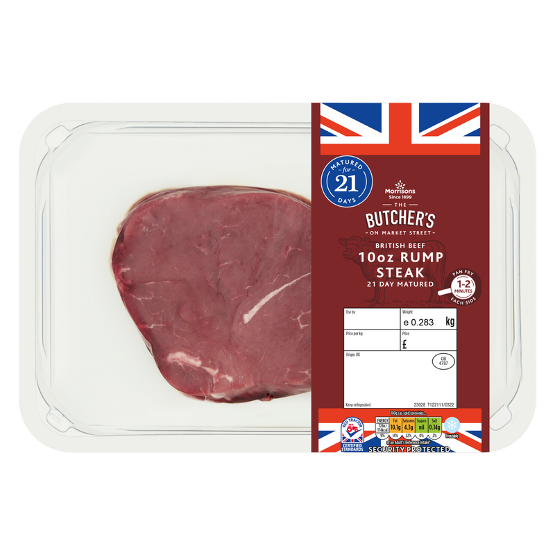 Morrisons British Beef Rump Steak, 283g