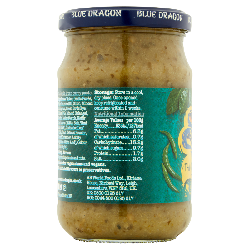 Blue Dragon Thai Green Curry Paste, 285g