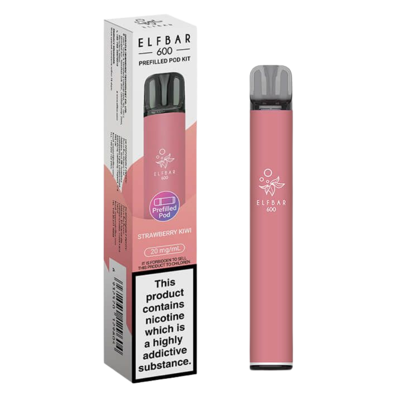 Elf Bar 600 Prefilled POD Kit Strawberry Kiwi 20mg, 1pcs