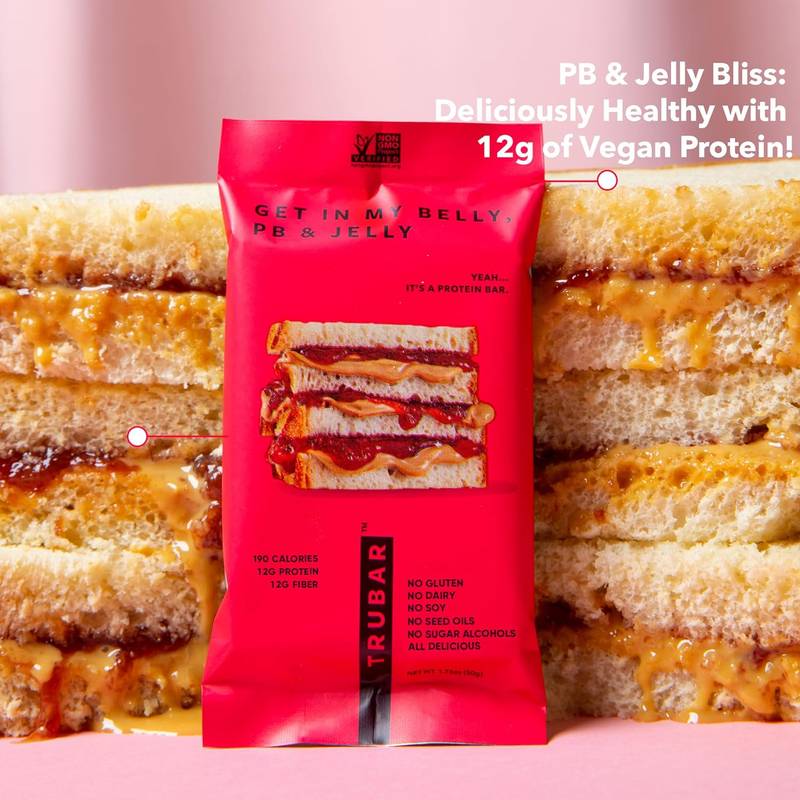 Trubar Get In My Belly Peanut Butter & Jelly Case 12 CT