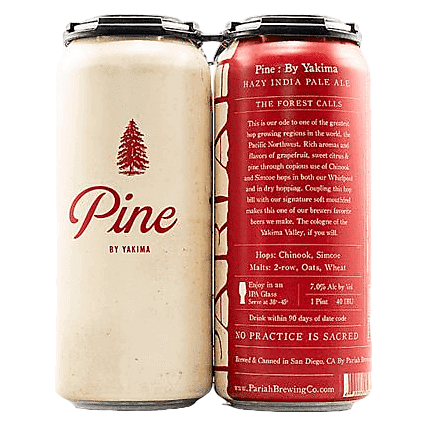 Pariah Brewing Pine: By Yakima Hazy IPA 4pk 16oz Can