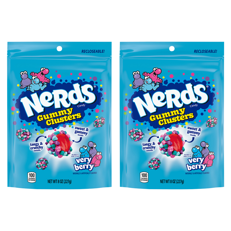 2ct - Nerds Very Berry Gummy Clusters Candy 8oz