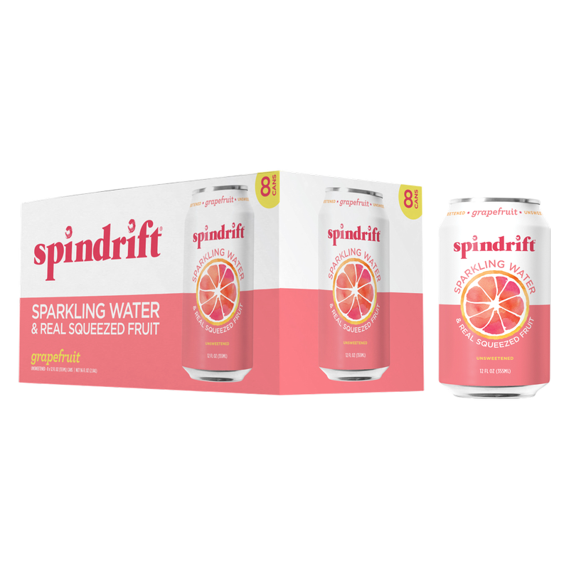 Spindrift Grapefruit Sparkling Water 8pk 12oz can