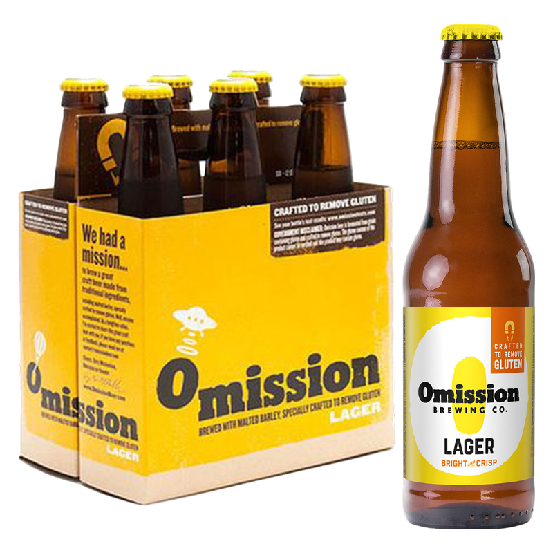 Omission Bright and Crisp Lager 6 Pack 12 oz Bottles