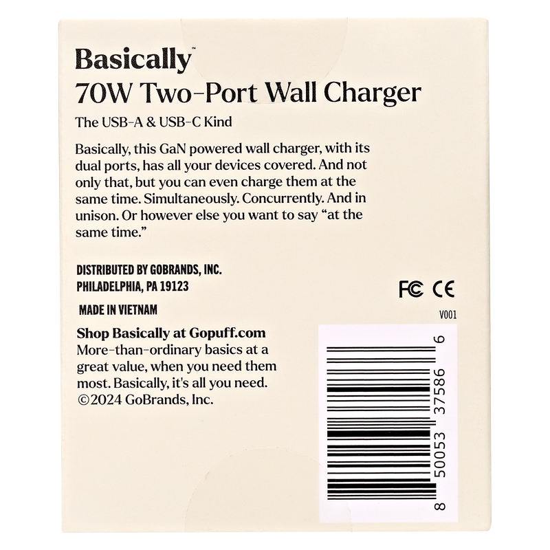 Basically 70W Two-Port Wall Charger