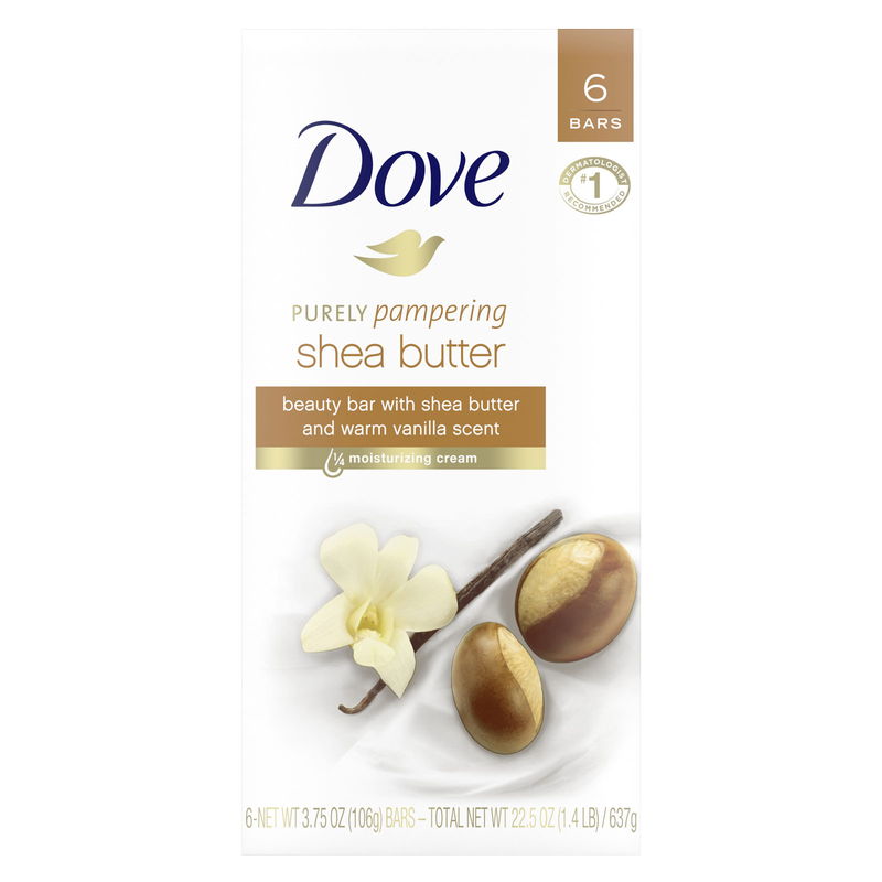 Dove Shea Butter Soap Bar 6pk 4oz
