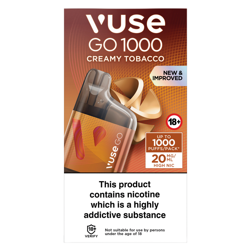 Vuse Go 1000 Box Creamy Tobacco 20mg/ml, 2ml