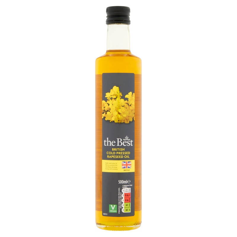 Morrisons The Best Cold Pressed Rapeseed Oil, 500ml