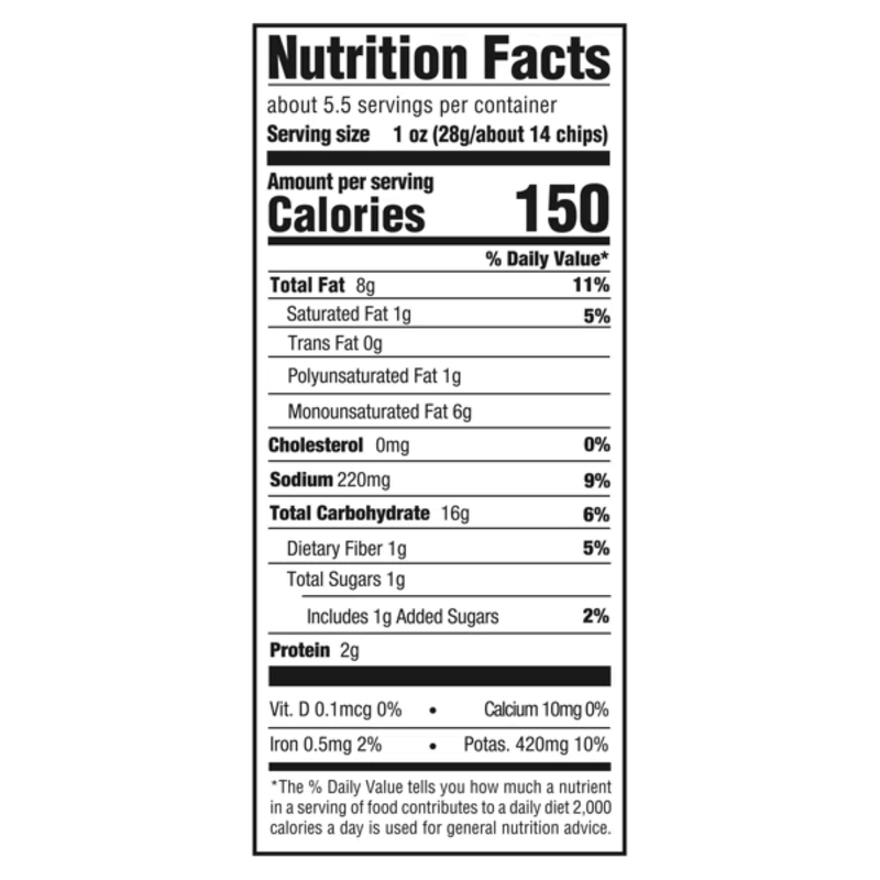 Boulder Canyon Avocado Oil Hickory BBQ Kettle Chips,  5.25 oz