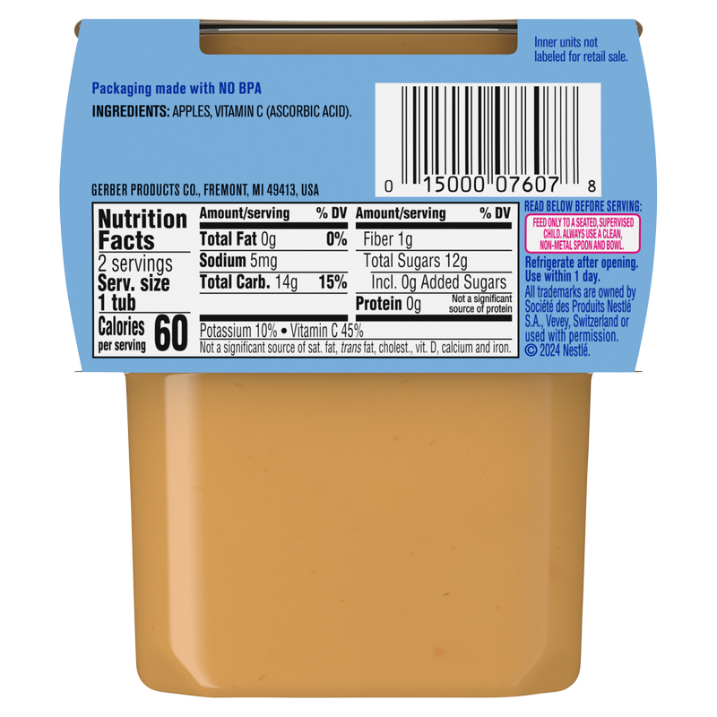 Gerber 2nd Foods Apple 2ct