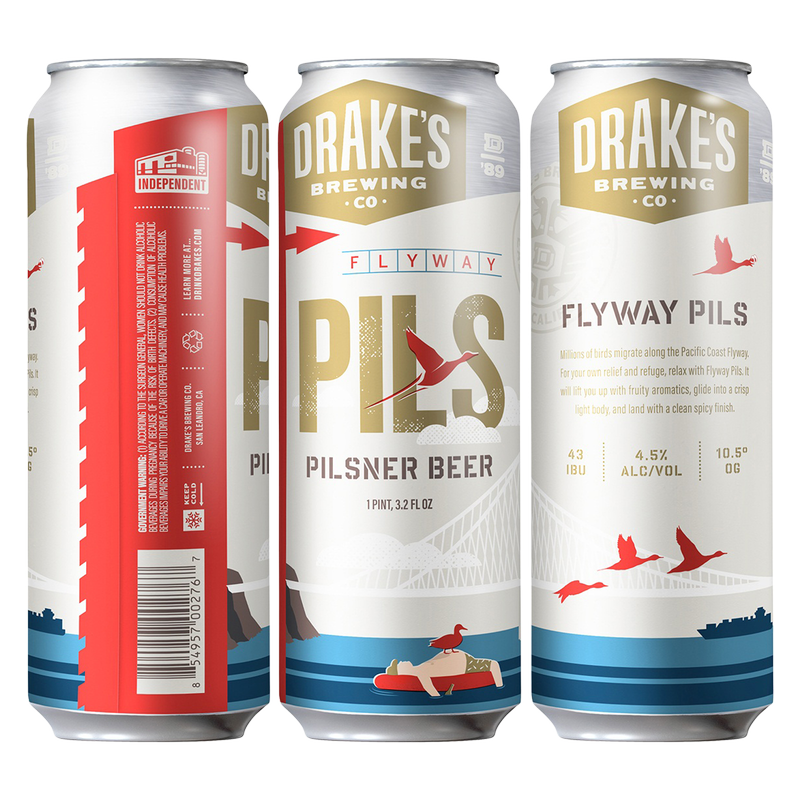 Drake's Brewing Flyway Pilsner Single 19.2oz Can