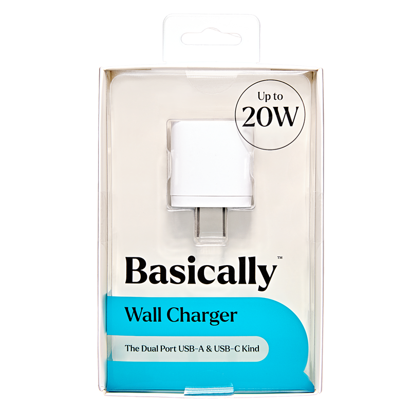 Basically 20W Dual-Port USB-A and USB-C Wall Charger