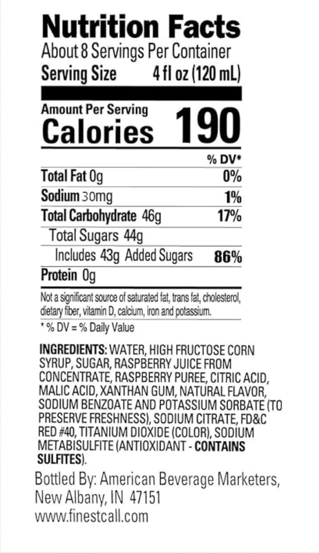Finest Call Raspberry Puree 1 Liter
