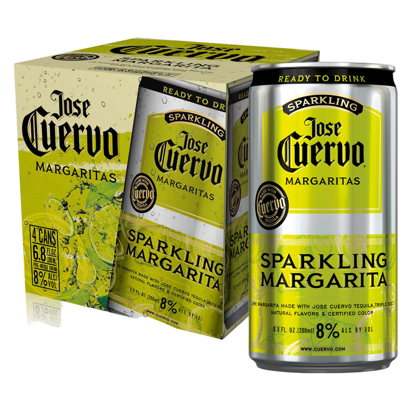 Jose Cuervo Sparkling Margarita 4pk 200ml Can 8% ABV