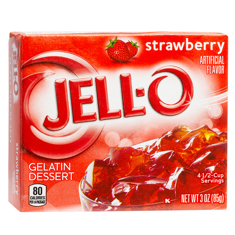 Jell-O Strawberry Gelatin, 3oz. 