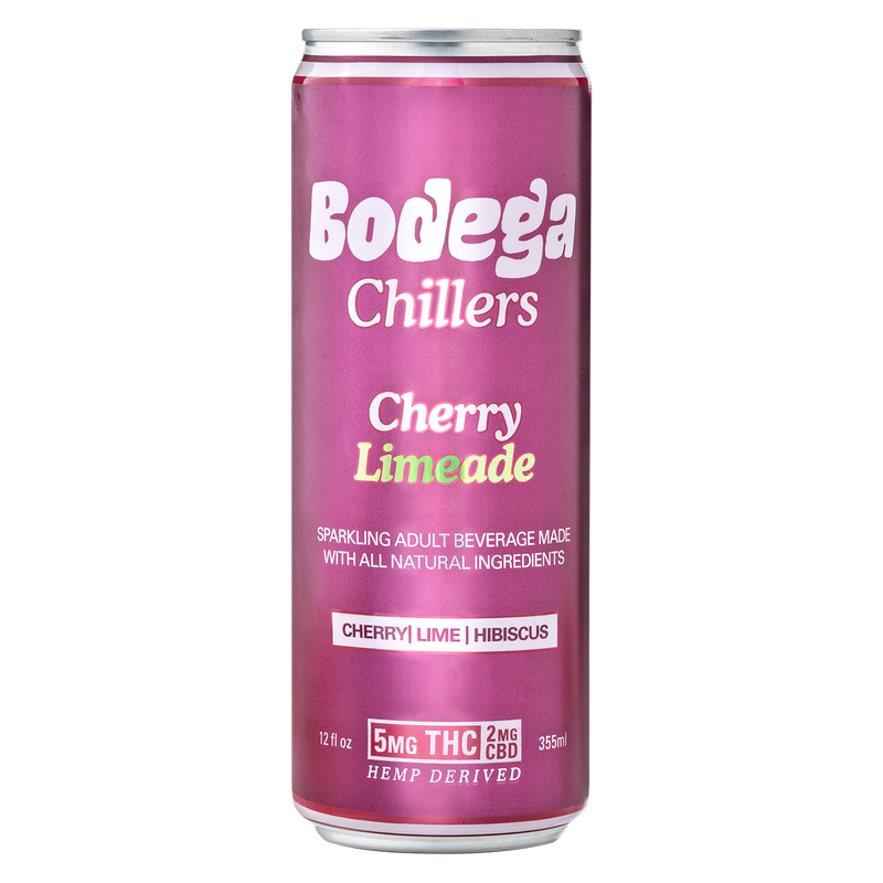 CHilliN liquid【CRDH H4CBD CBN】 Bodega 5mg THC Cherry Limeade Chiller 4pk 12oz Can