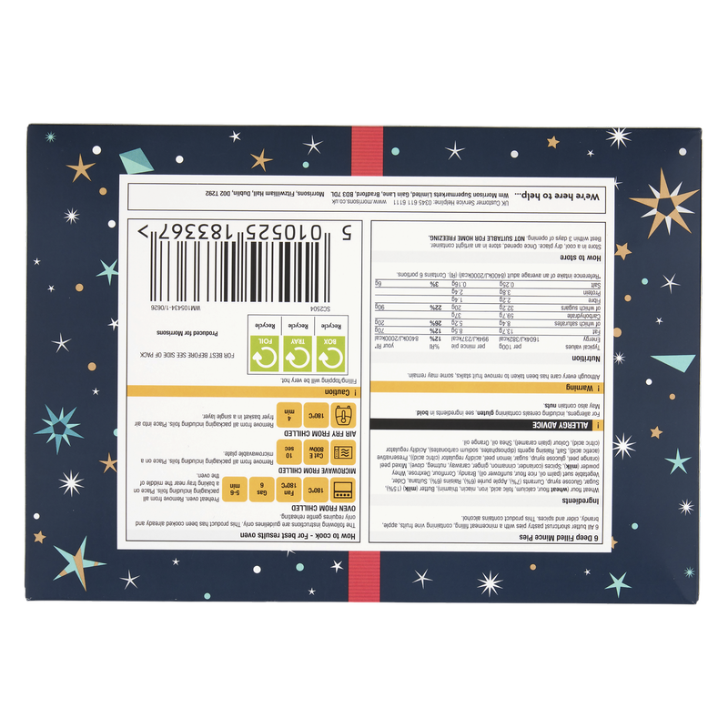 Morrisons The Best Deep Filled Mince Pies, 6pcs