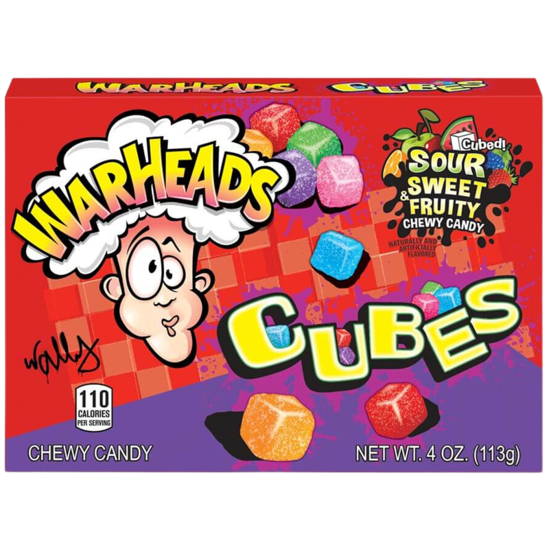 Warhead Sour Chewy Cube, 113g