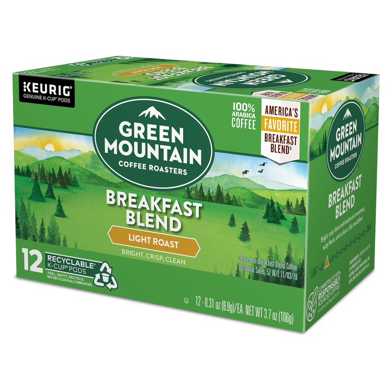 Green Mountain Coffee Breakfast Blend K-Cups 12ct