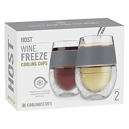 True Fabrications Wine Freeze Cooling Cups 2pk