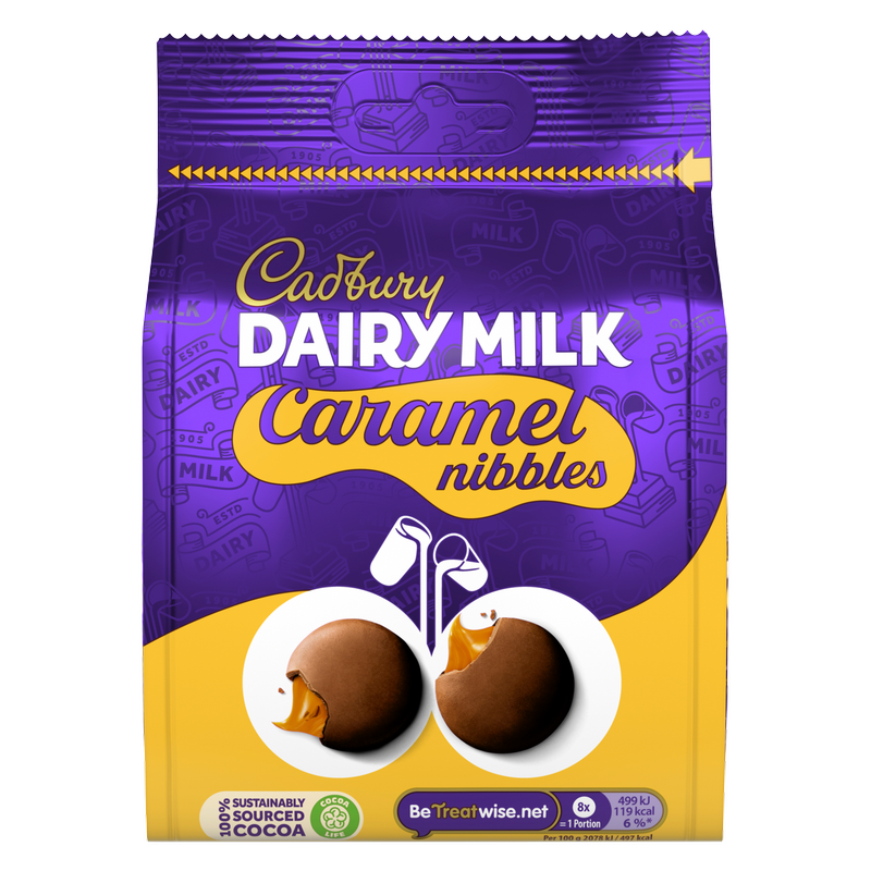Cadbury Dairy Milk Caramel Nibbles, 120g
