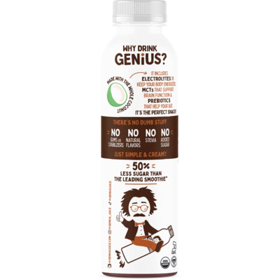 Genius Juice Coconut Smoothie Mocha At least 95% Organic 10oz