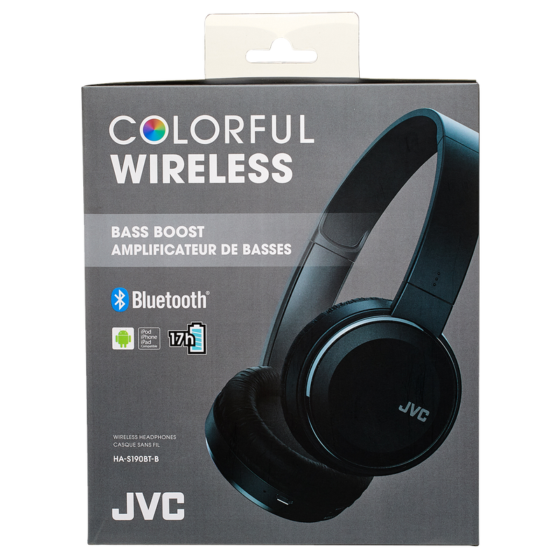 JVC Colorful Wireless Bass Boost Bluetooth Headphones