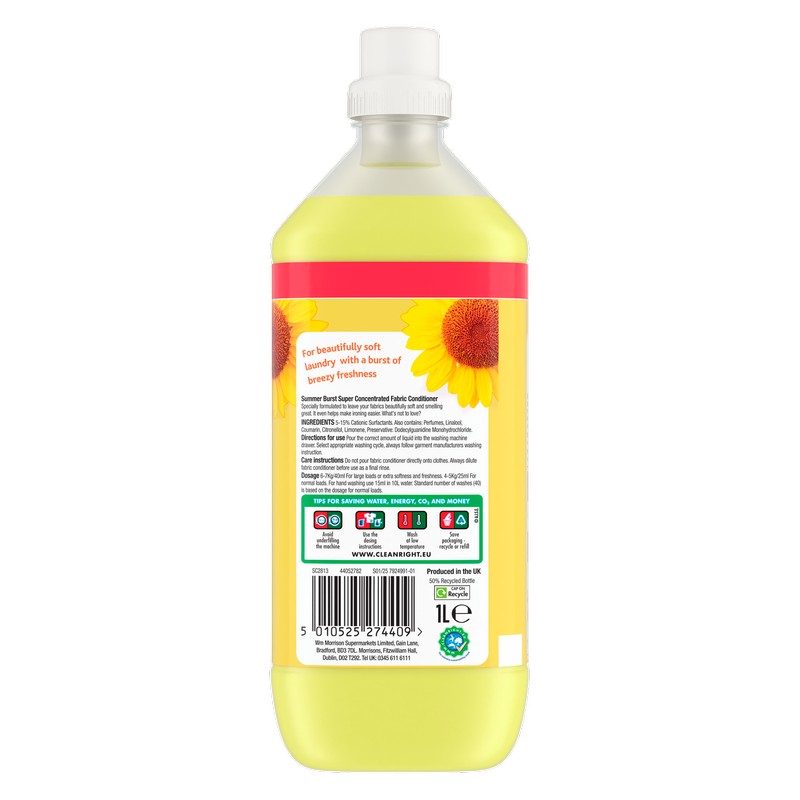 Morrisons Summer Burst Super Concentrated Fabric Conditioner, 1L
