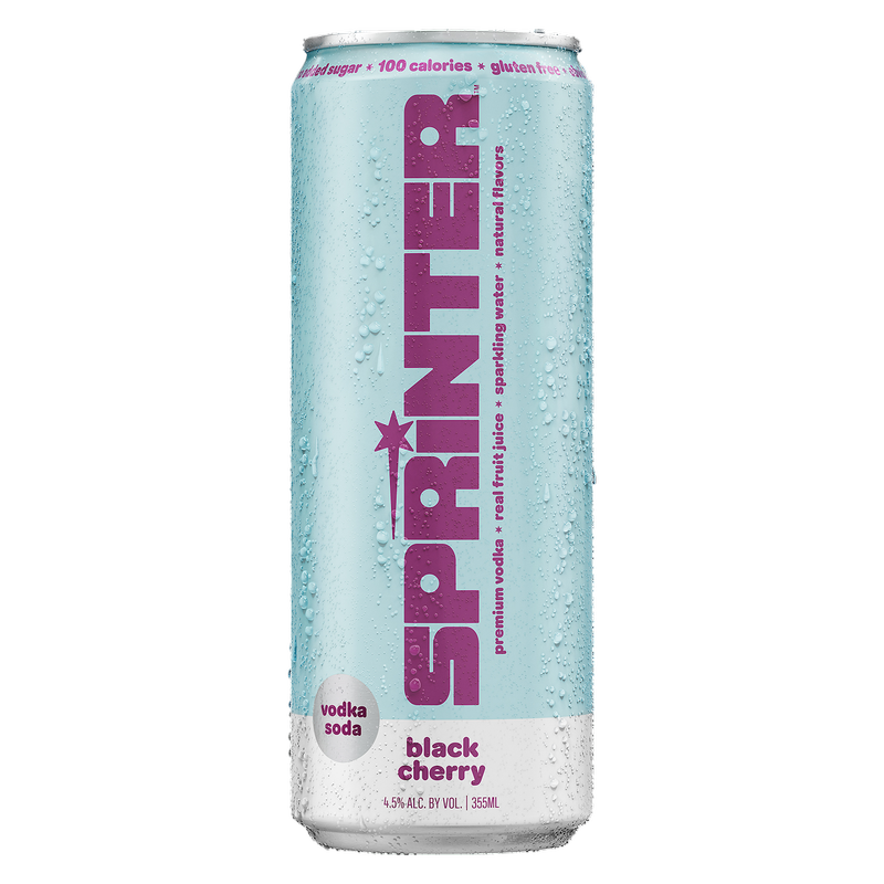 Sprinter Vodka Soda Black Cherry 12oz Can 4.5% ABV