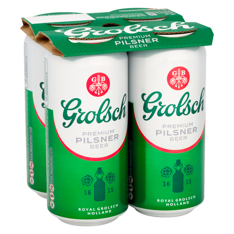 Grolsch Premium Pilsner, 4 x 440ml