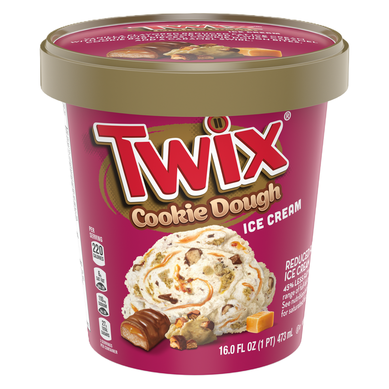TWIX Cookie Dough Ice Cream Pint 16oz 