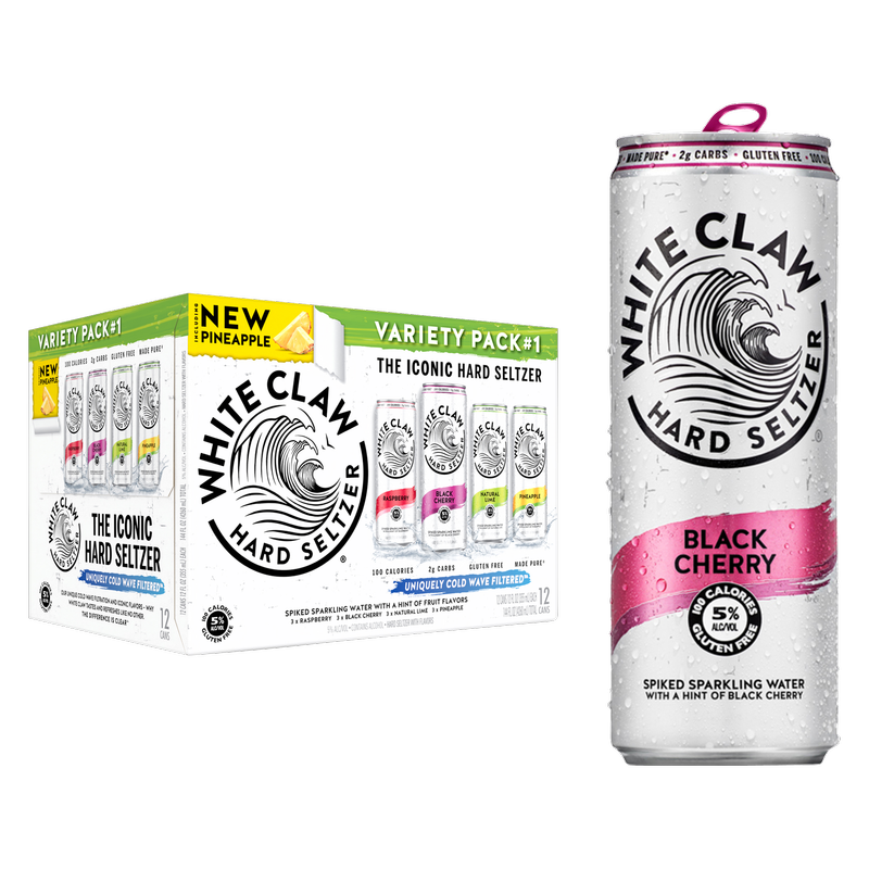 White Claw Seltzer Variety 12pk 12oz Can 5.0% ABV