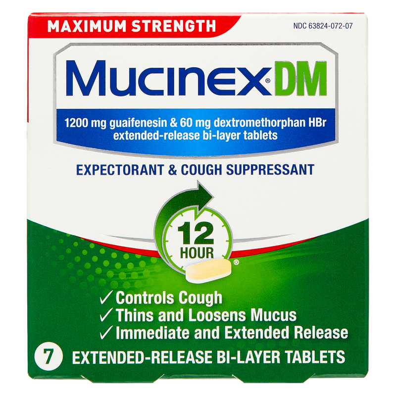 Mucinex DM 12-Hour Max Strength Extended Release Tablets 7ct