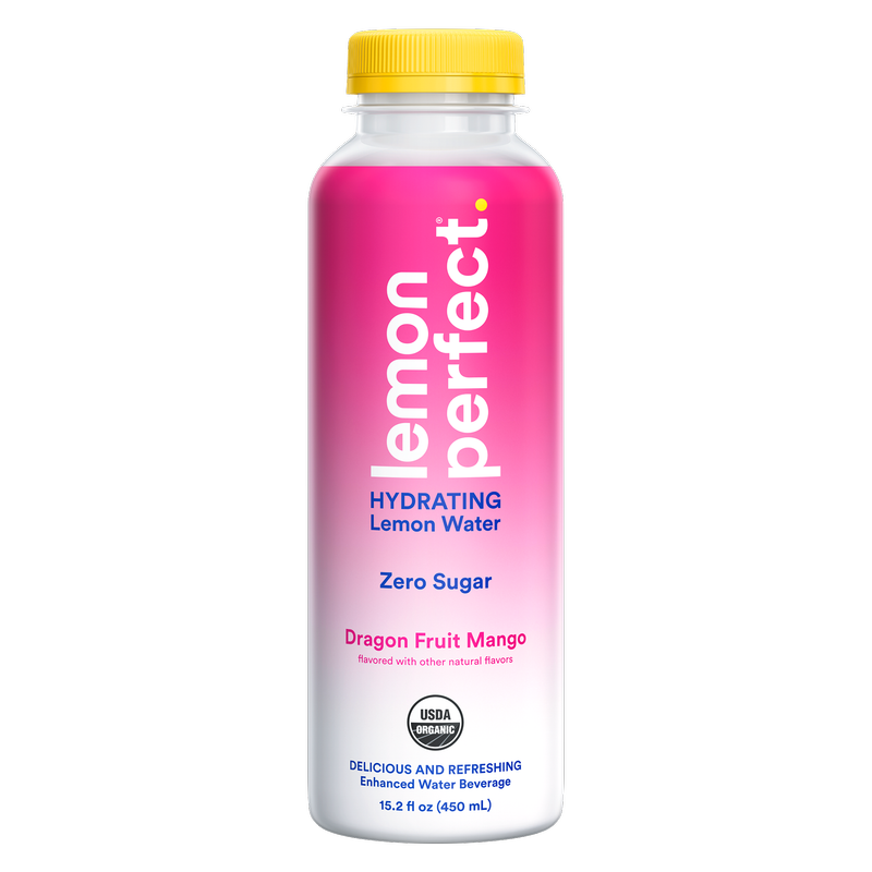 Lemon Perfect Dragon Fruit Mango Hydrating Lemon Water 15.2oz Bottle