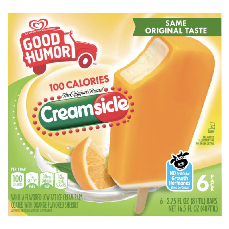 Good Humor Original Creamsicle Ice Cream Bars 6ct 16.5oz