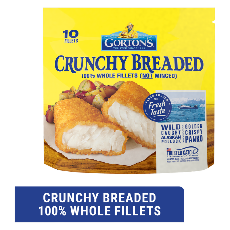 Gorton's Crunchy Breaded Frozen Fish Fillets - 19oz