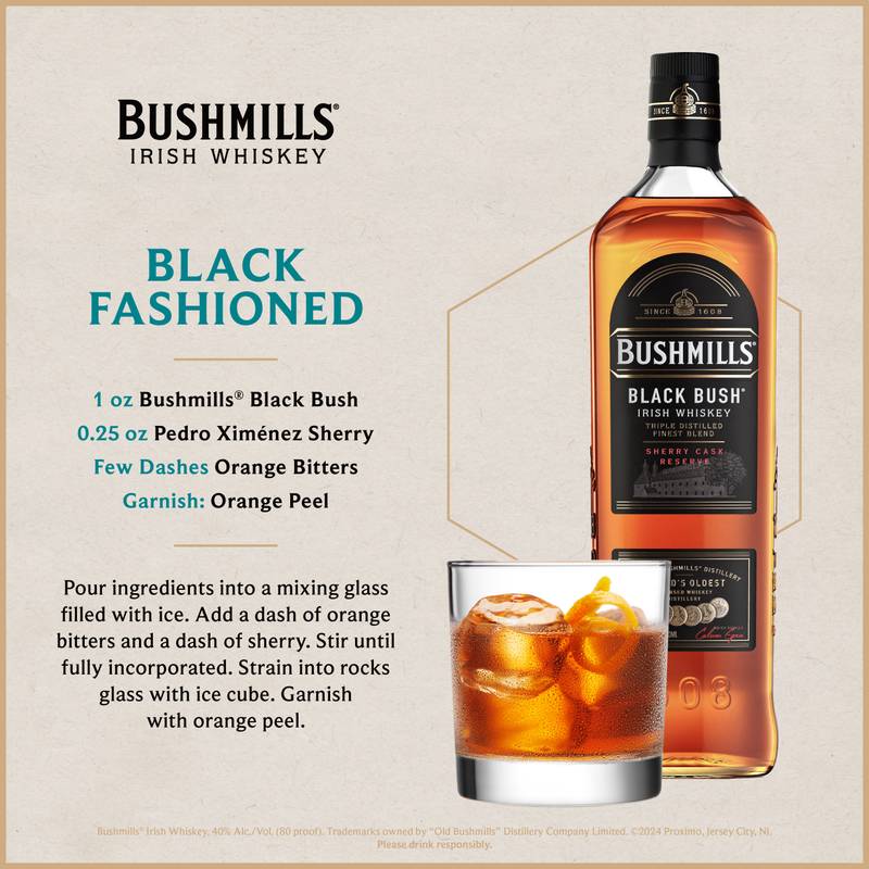 Bushmills Black Bush Irish Whiskey 750ml (80 Proof)