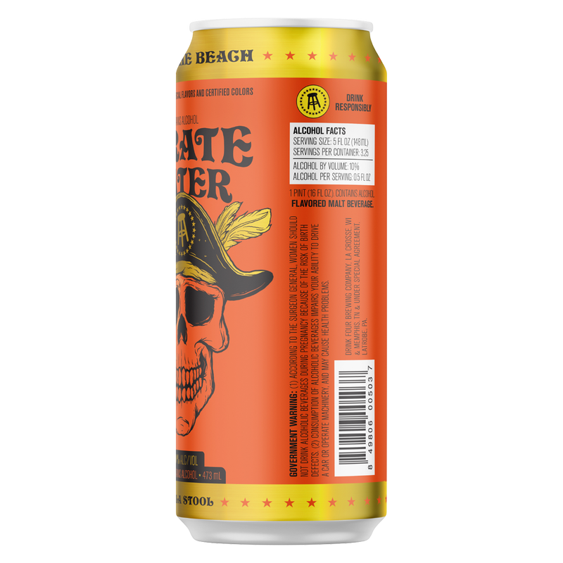 Pirate Water Sex On The Beach Single 16oz Can 10% ABV