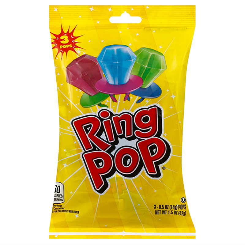 Ring Pop Assorted Flavors Variety Party Pack 3ct
