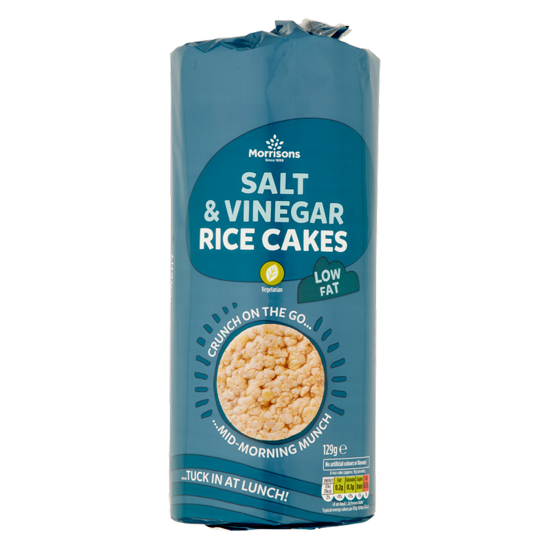 Morrisons Salt & Vinegar Rice Cakes, 129g