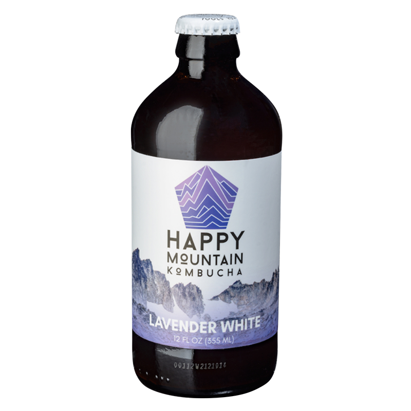 Happy Mountain Lavender White Kombucha 12oz