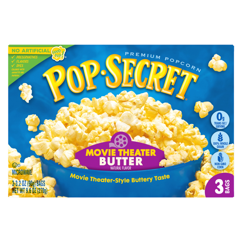 Pop Secret Movie Theater Butter Popcorn 3ct