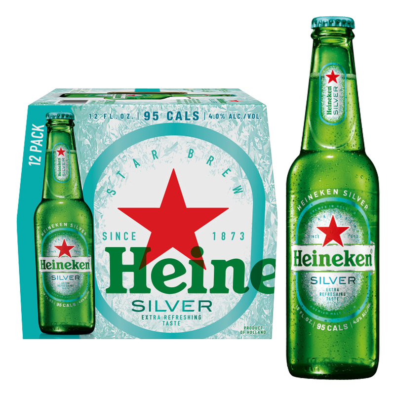 Heineken Silver 12pk 12oz Btl 4% ABV