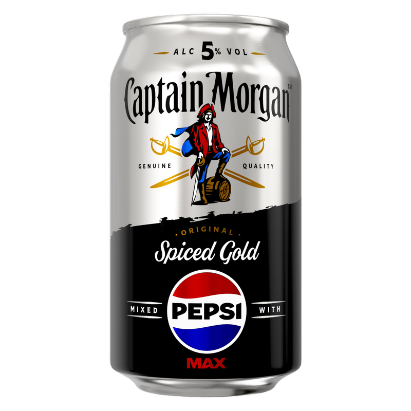 Captain Morgan Original Spiced Gold & Pepsi Max, 330ml