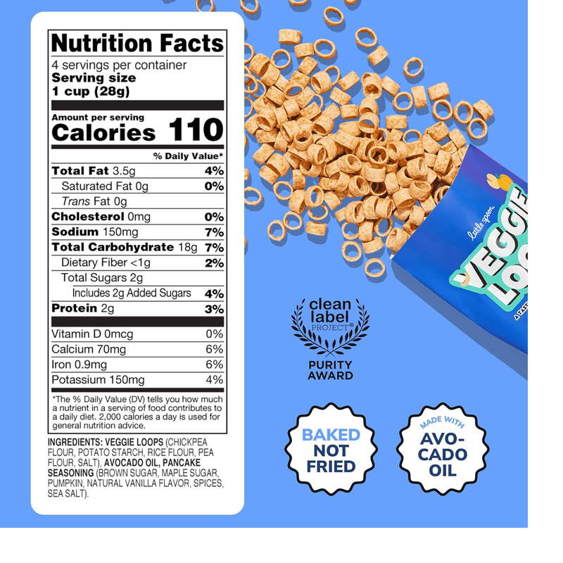 Little Spoon Pancake Party Veggie Loops 4oz Bag