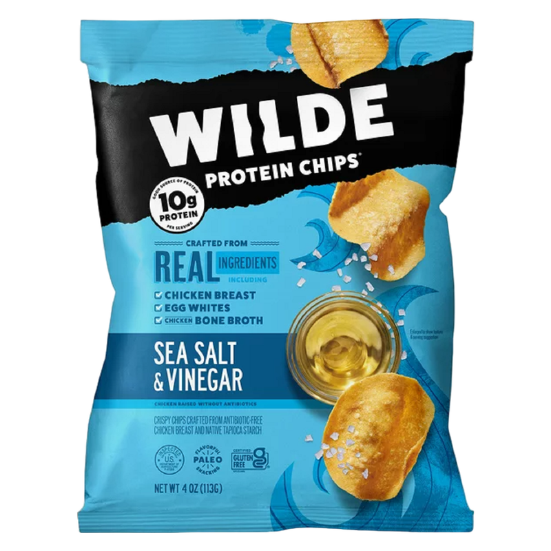 WILDE Sea Salt & Vinegar Protein Chips, 1.34oz
